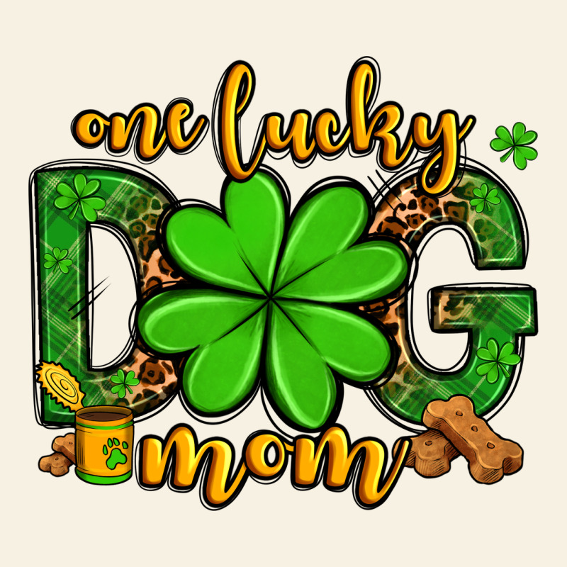 One Lucky Dog Mom St. Patrick's Vintage Tee by OliviaCreatesArt | Teevron