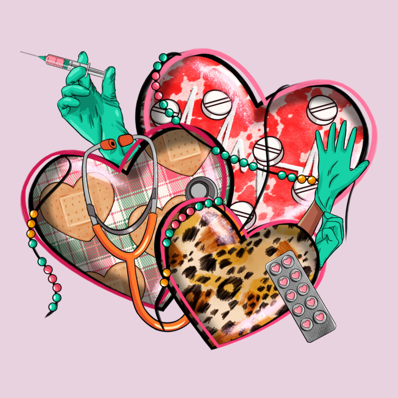 Nurse Hearts Ladies Tee by CowGirlArtShop | Teevron