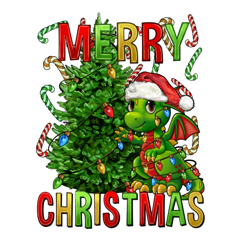 Merry Christmas Dragon Long Sleeve Tee by FaDigitalArtStudio | Teevron