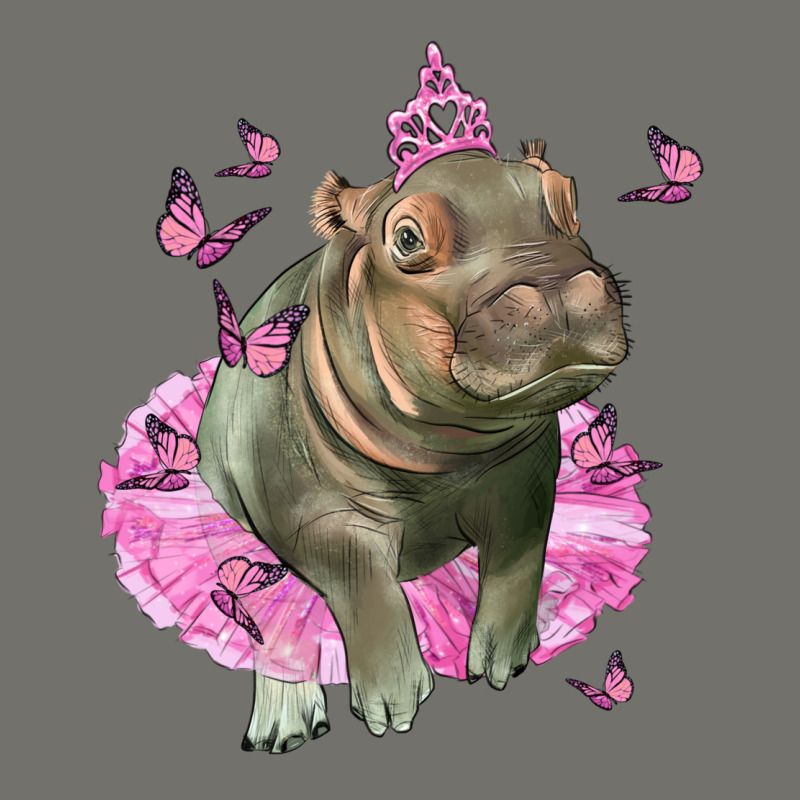 Baby Hippo With Tutu Premium Hoodie by LillyAllenDesigns | Teevron
