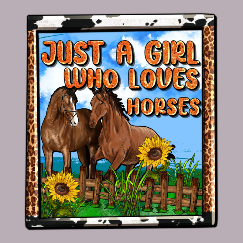 Western Just A Girl Who Loves Horses Vintage Tee by OliviaCreatesArt | Teevron