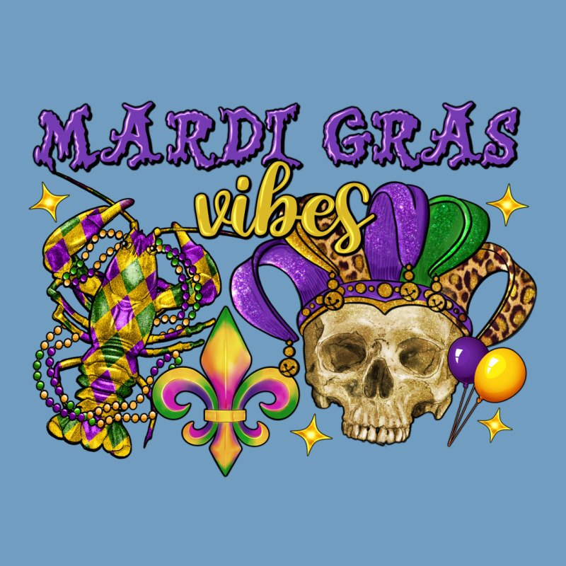 Mardi Gras Vibes Skull Urban Heavy Tee by FaDigitalArtStudio | Teevron