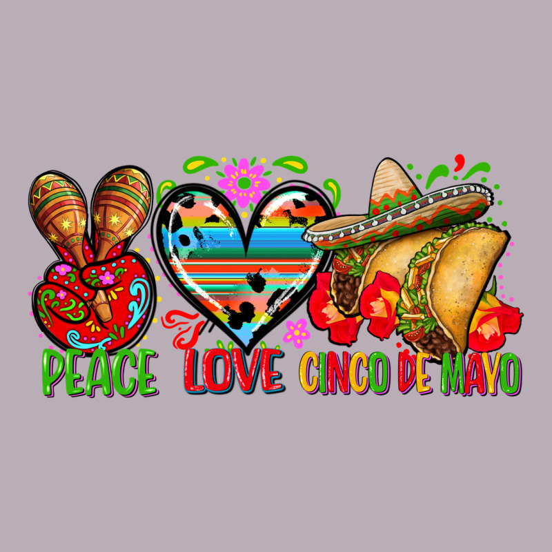 Peace Love Cinco De Mayo Vintage Tee by FaDigitalArtStudio | Teevron