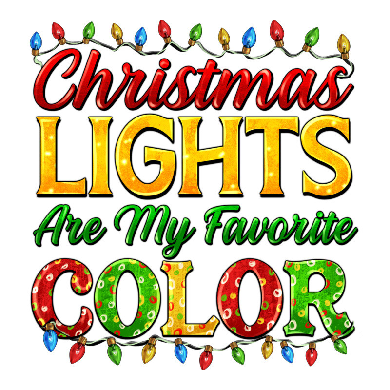 Christmas Lights Are My Favorite Color Long Sleeve Tee by FaDigitalArtStudio | Teevron