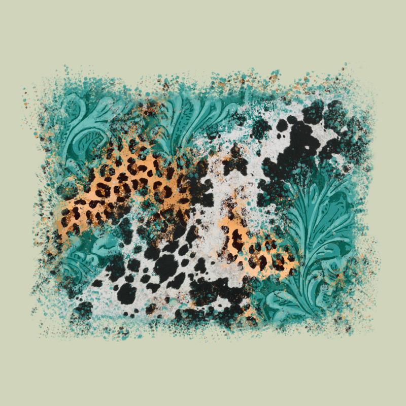 Cowhide Turquoise Leather Background Heavyweight Hoodie by AdoDesignShop | Teevron