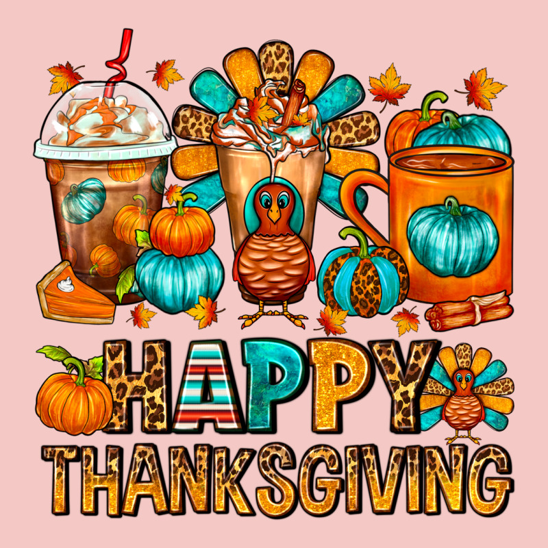 Happy Thanksgiving Coffee Cups Urban Heavy Tee by FaDigitalArtStudio | Teevron