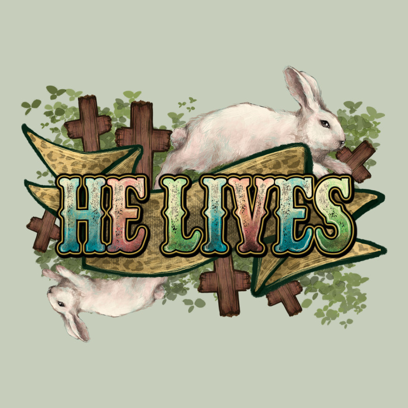 He Lives Easter Day Ladies Tee by HowdyJamesFarm | Teevron