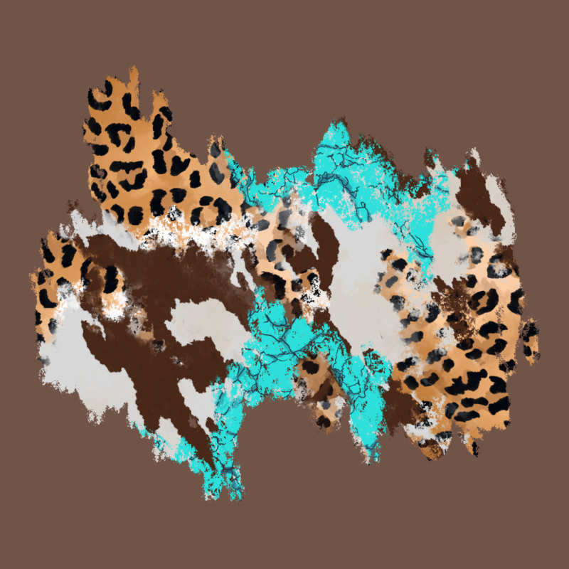 Cowhide Leopard Turquoise Patch Premium Sweatshirt by AdoDesignShop | Teevron