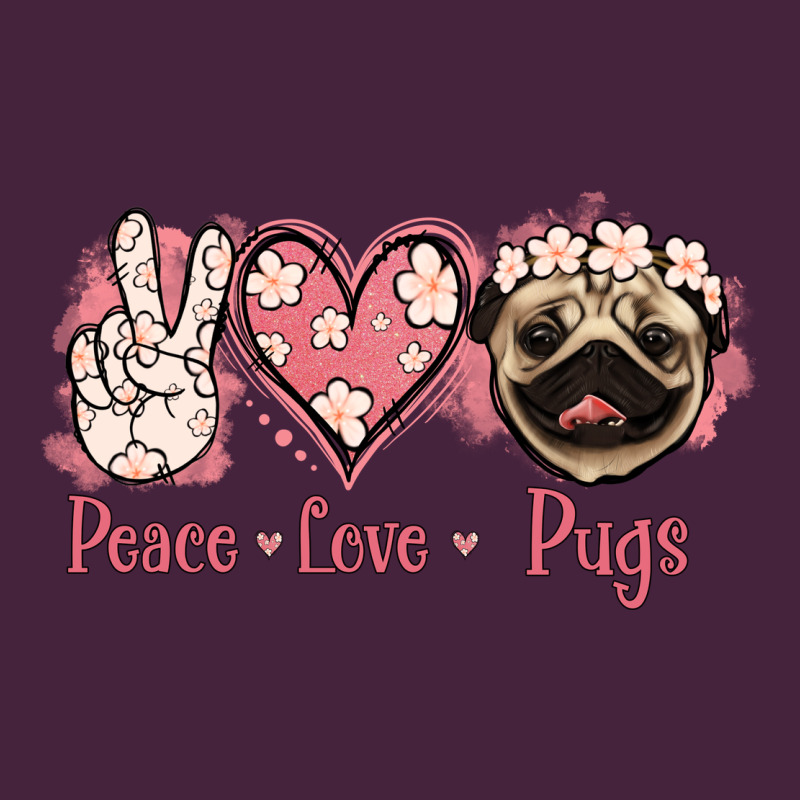 Peace Love Pugs Premium Tee by Jasminsmagicworld | Teevron