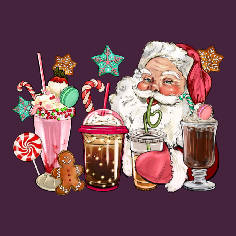 Pink Santa Christmas Santa Coffe Cups Classic Tee by CowGirlArtShop | Teevron