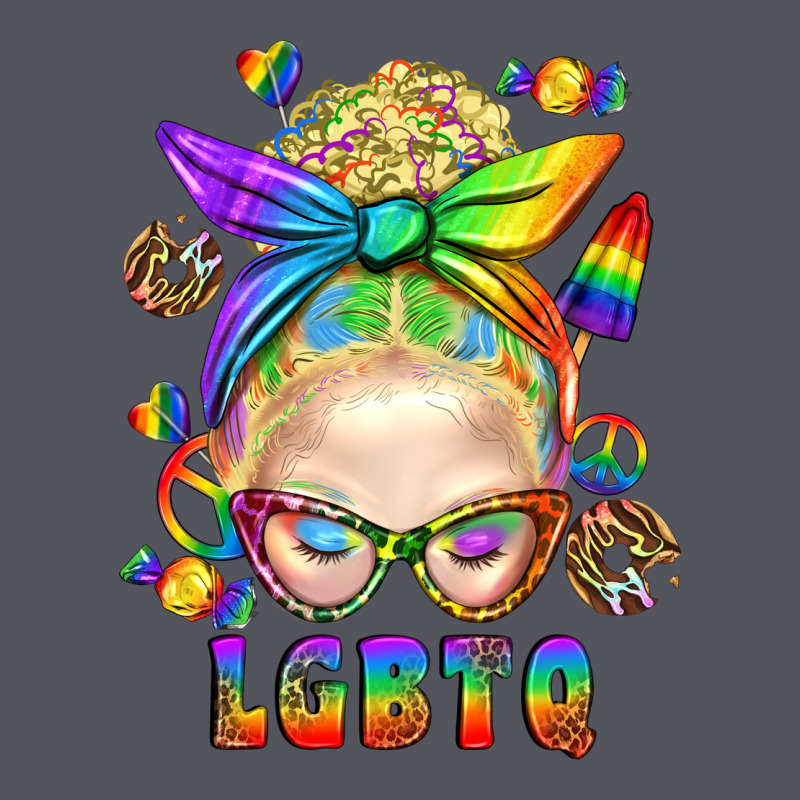 Lgbtq+ Messy Bun With Snacks Vintage Hoodie by BundleAndBundleShop | Teevron
