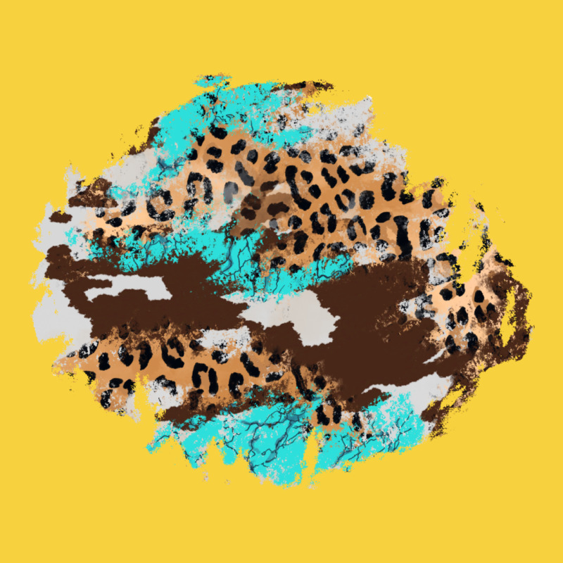 Cowhide Leopard Turquoise Patch Premium Sweatshirt by AdoDesignShop | Teevron