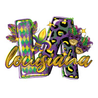 louisiana leopard mardi gras 12 inches 300 dpi | Teevron