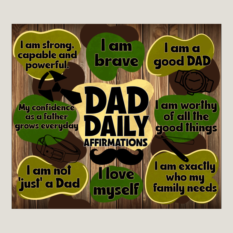 Dad Daily Affirmations Heavy Core Tee by TumblerDesignByShophia | Teevron