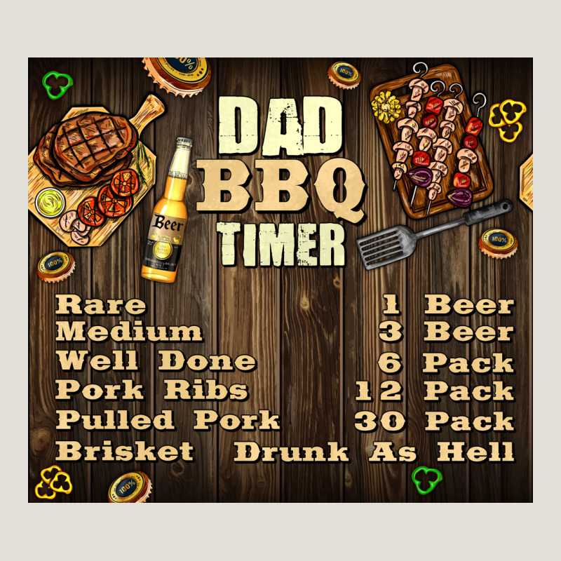 Dad Bbq Timer Heavy Core Tee by TumblerDesignByShophia | Teevron
