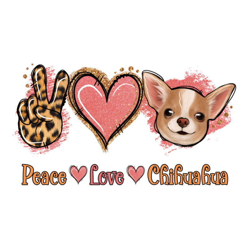 Peace Love Chihuahua Premium Tee by Jasminsmagicworld | Teevron