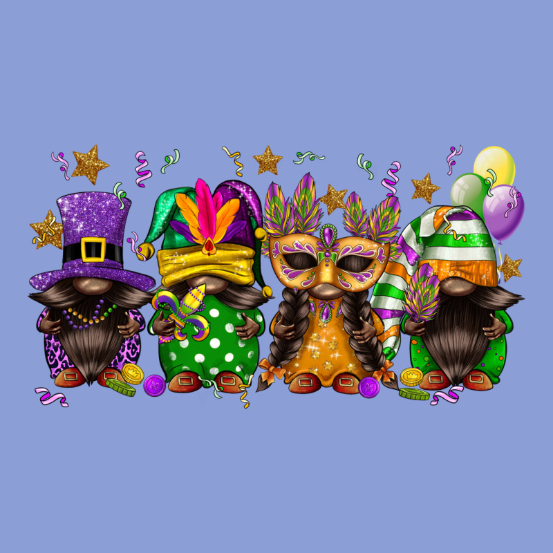 Mardi Gras Afro Gnomies Long Sleeve Tee by FaDigitalArtStudio | Teevron