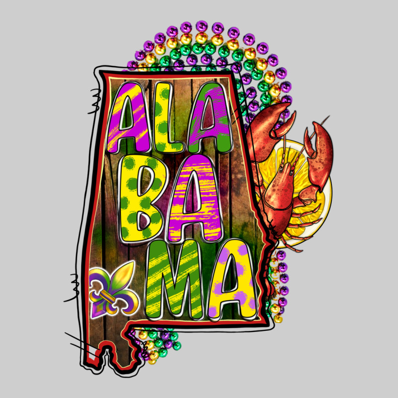 Mardi Gras Alabama Map Premium Tee by CowGirlArtShop | Teevron