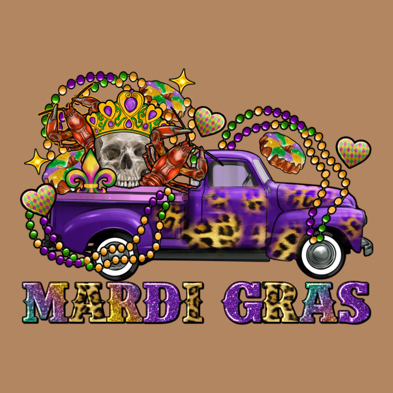 Mardi Gras Skull Truck Long Sleeve Tee by FaDigitalArtStudio | Teevron