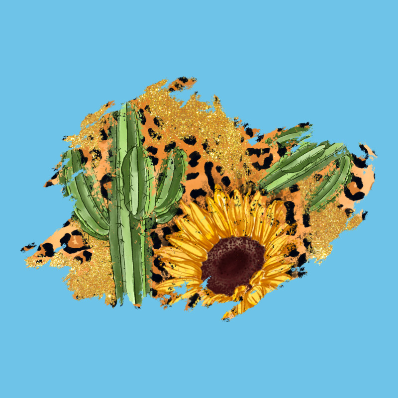 Cactus Leopard Sunflower Glitter  Patch Premium Sweatshirt by AdoDesignShop | Teevron