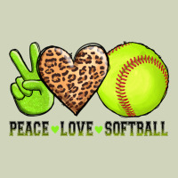 Peace Love Softball Heavyweight Hoodie | Teevron