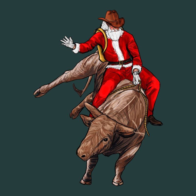 Santa Riding A Bull Classic Tee by CowGirlArtShop | Teevron
