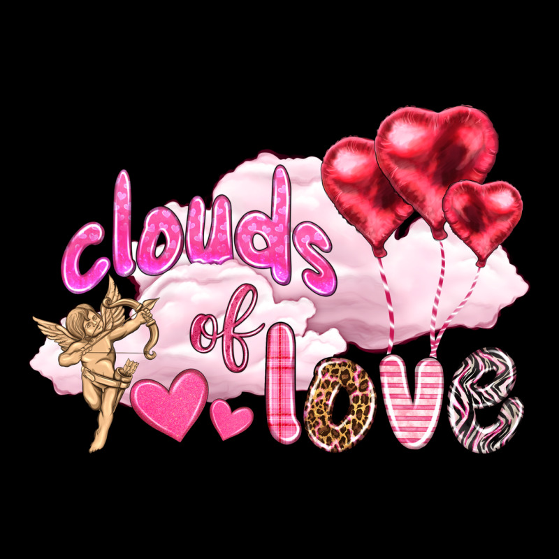 Clouds Of Love With Balloons Valentine's Day Heavy Core Tee by HowdyJamesFarm | Teevron