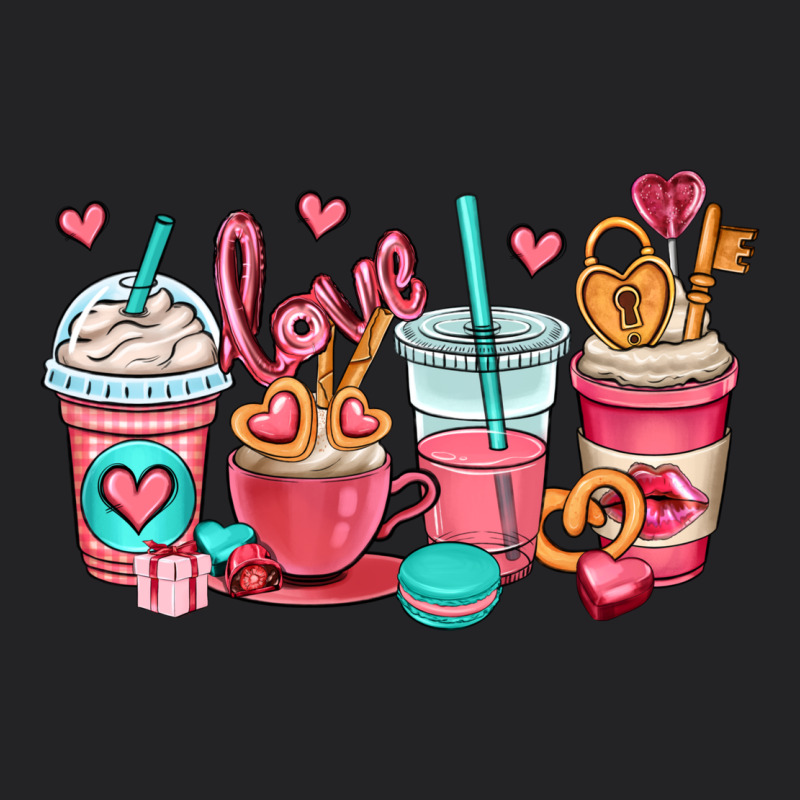 Valentines Day Coffee Cups (1) Vintage Tee by OliviaCreatesArt | Teevron