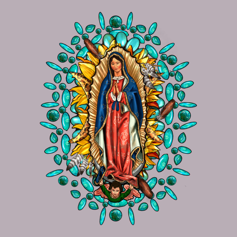 Our Lady Of Guadalupe Gemstone Sunflowers Vintage Tee by FaDigitalArtStudio | Teevron