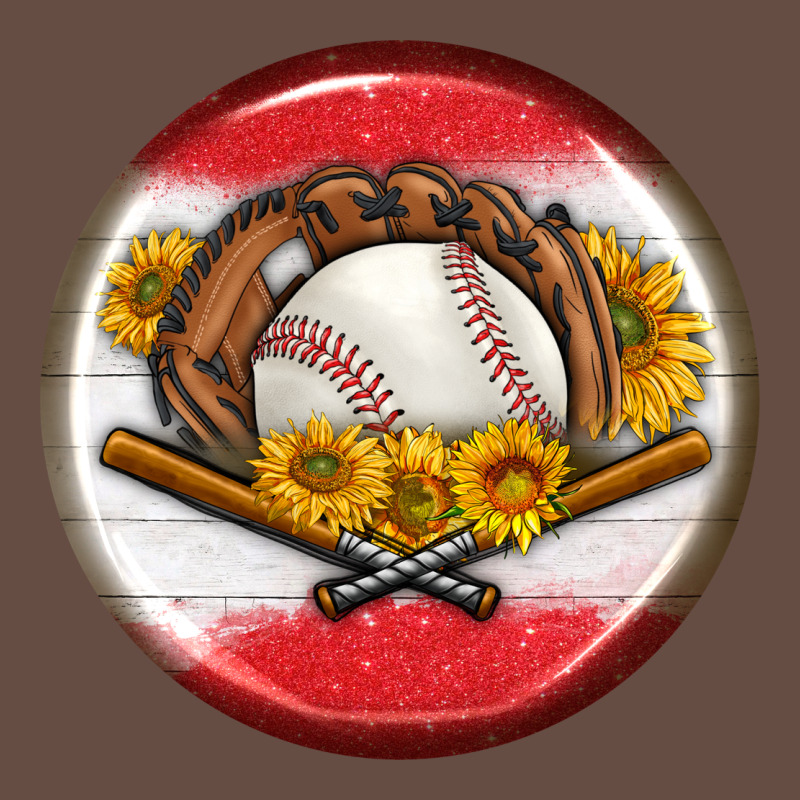 Baseball With Sunflower Round Earrings Long Sleeve Tee by BundleAndBundleShop | Teevron