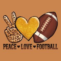 Peace Love Football Heavyweight Hoodie | Teevron