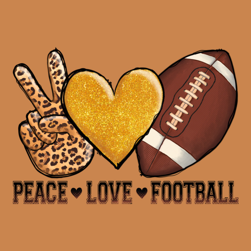 Peace Love Football Heavyweight Hoodie by AdoDesignShop | Teevron
