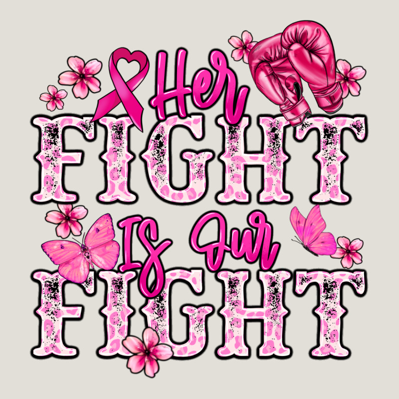 Her Fight Is Our Fight Cancer Awareness Heavy Core Tee by HowdyJamesFarm | Teevron