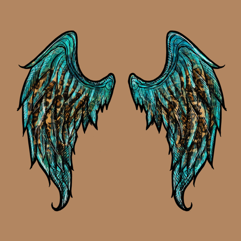 Turquoise Leopard Wings Long Sleeve Tee by RanaPortraitStore | Teevron