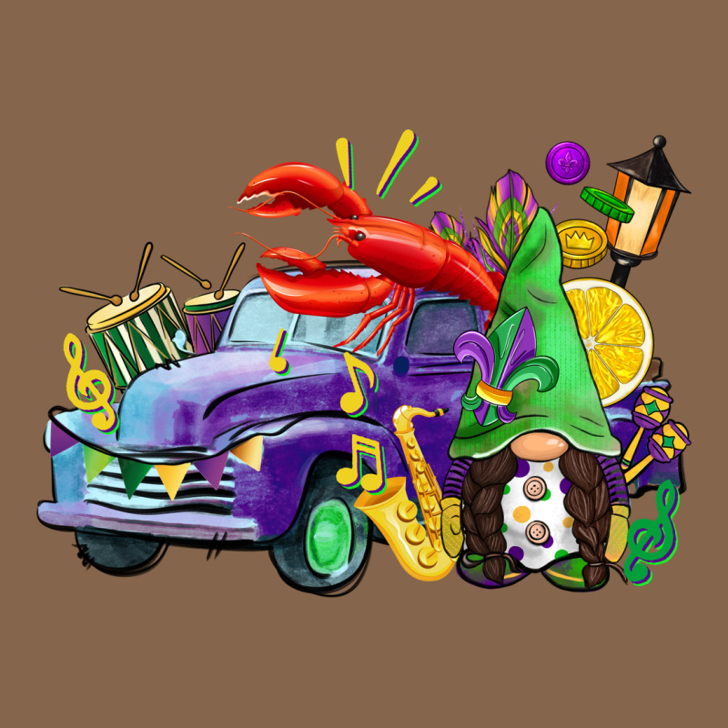 Mardi Gras Gnome On The Truck Premium Tee by CowGirlArtShop | Teevron
