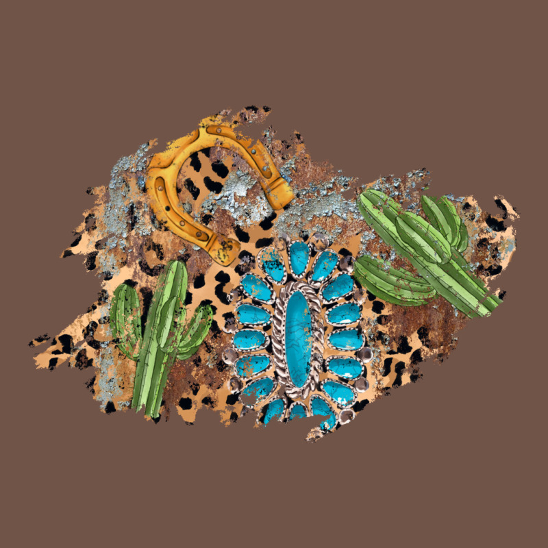 Horseshoe Leopard Gemstone Cactus Patch Premium Sweatshirt by AdoDesignShop | Teevron
