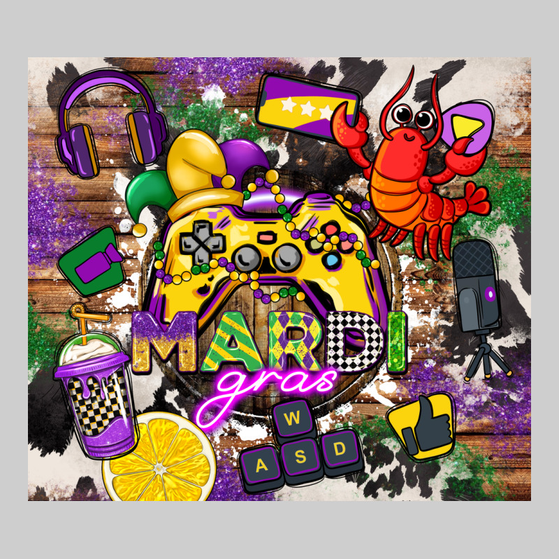 Mardi Gras Gamer Premium Tee by CowGirlArtShop | Teevron