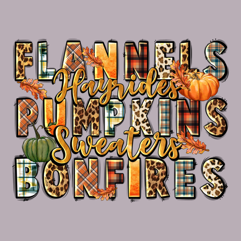 Flannels Hayrides Pumpkins  Bonfires Vintage Tee by FaDigitalArtStudio | Teevron