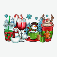 Christmas Snowman Coffee Cups Urban Heavy Tee | Teevron