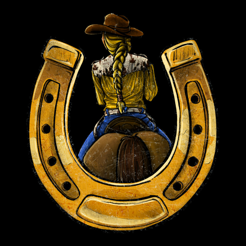 Horseshoe And Cowgirl Urban Hoodie by JahusDesignShop | Teevron