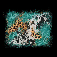 Cowhide Turquoise Leather Background Premium Sweatshirt | Teevron