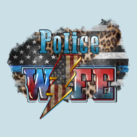 Police Wife Lightning Bolt 4th Of July Ladies Tee | Teevron