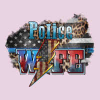 Police Wife Lightning Bolt 4th Of July Ladies Tee | Teevron