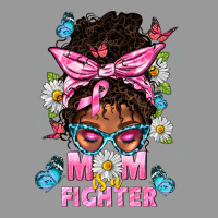 Mom Is A Fighter And Afro Messy Bun Mom Vintage Hoodie | Teevron