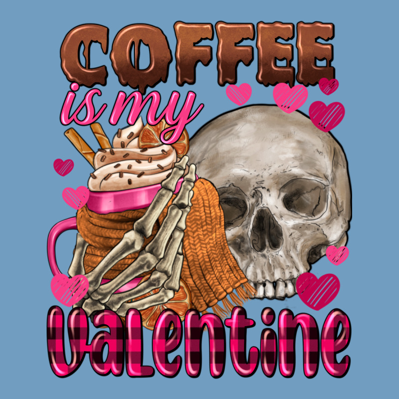 Coffee Is My Valentine Skull Urban Heavy Tee by FaDigitalArtStudio | Teevron