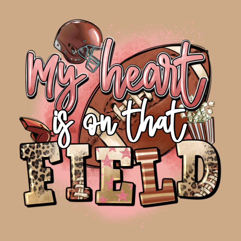 My Heart Is On That Field Vintage Hoodie by FaDigitalArtStudio | Teevron