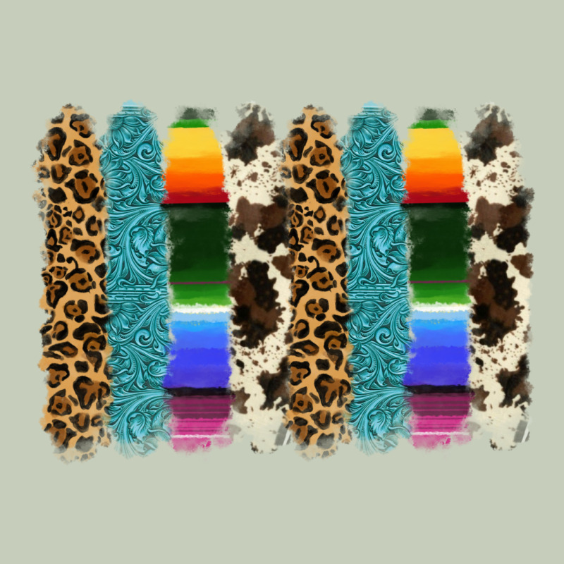 Serape Leopard Tooled Leather Cowhide Background Long Sleeve Tee by RanaPortraitStore | Teevron