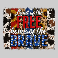Land Of The Free Home Of The Brave Brushstroke Premium Tee | Teevron