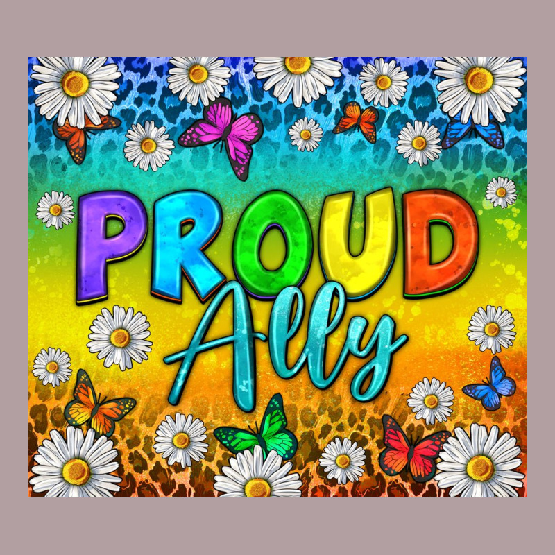 Lgbtq+ Proud Ally With Daisy Tumbler Vintage Hoodie by BundleAndBundleShop | Teevron