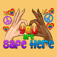 Lgbtq+ You Are Safe Here Vintage Hoodie | Teevron